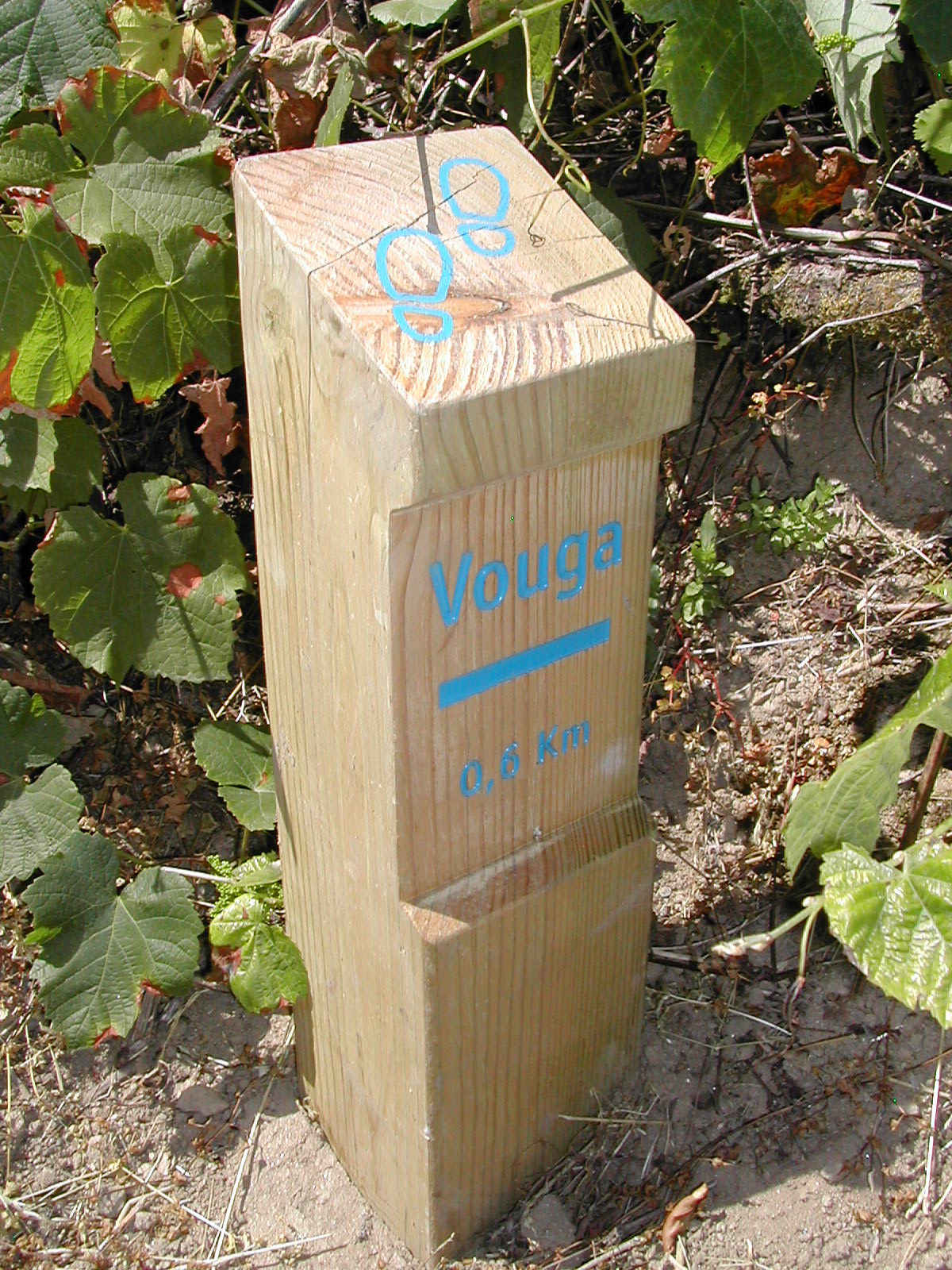 Borne signalétique minimaliste