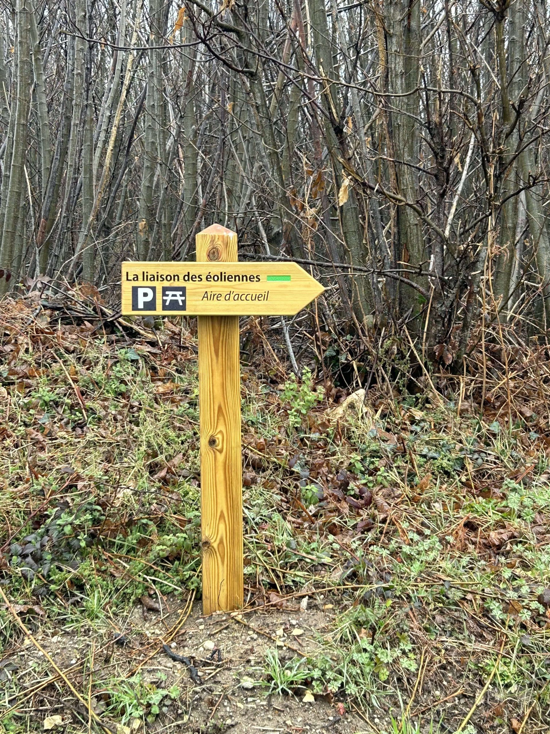 Flèche et mât en bois