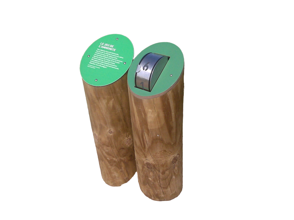 borne-de Borne dé en bois