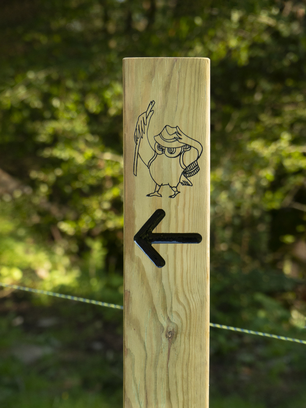 signalétique paysagère borne directionnelle