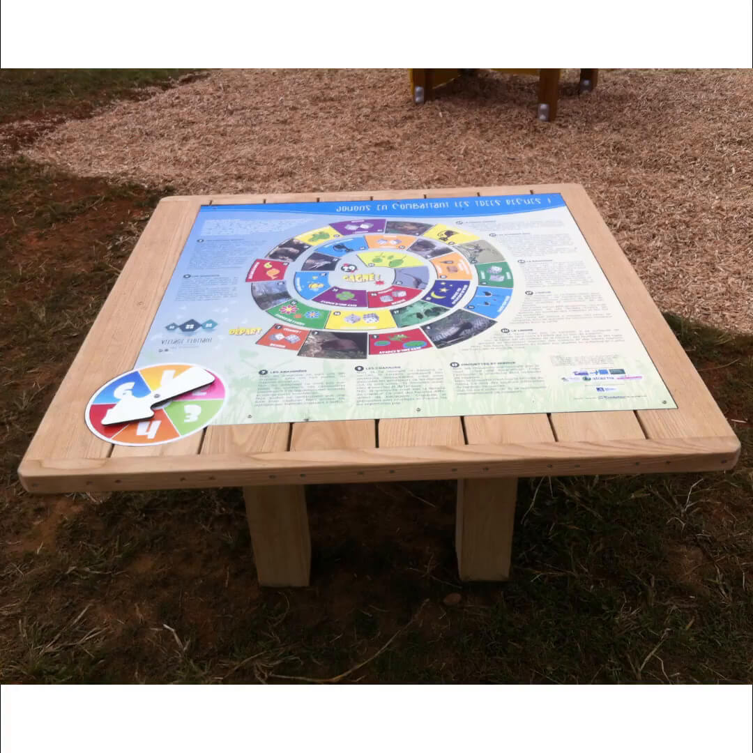 Table de jeu de l'oie extérieure