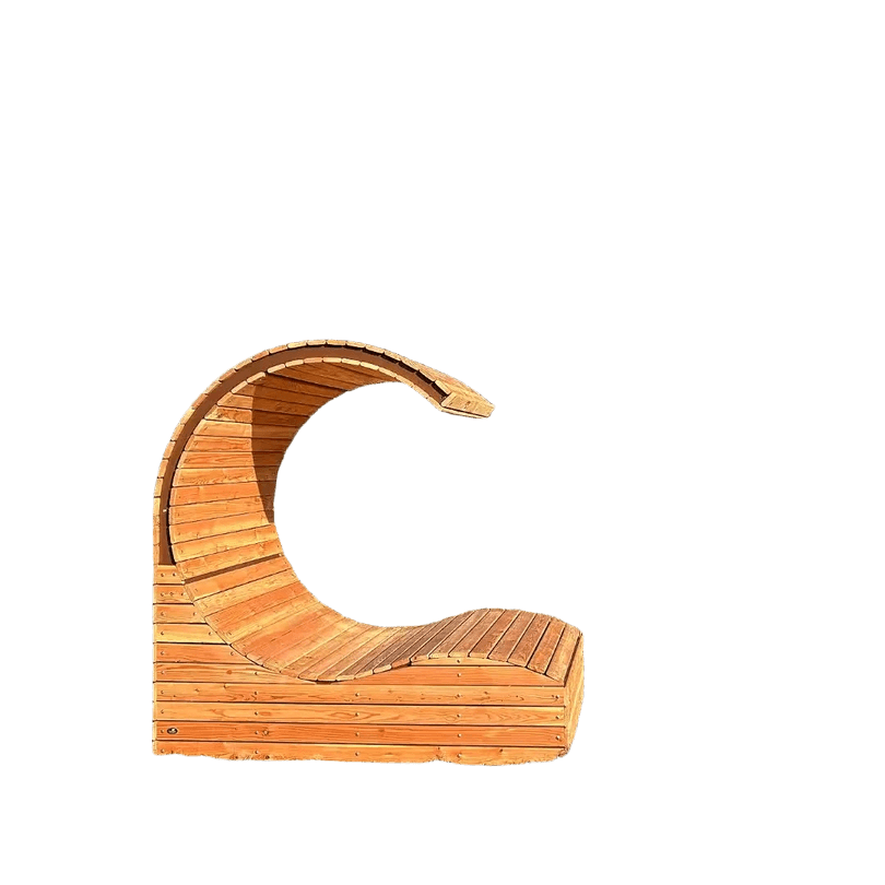 Fauteuil cocon en bois