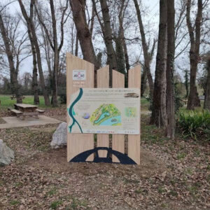 Panneau totem accueil