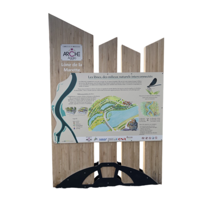 Totem en bois présentation plan
