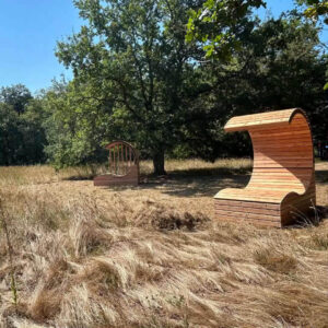 Cocon métal et bois