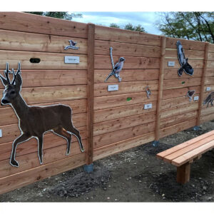 Palissade expo en bois