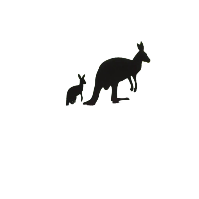 Silhouette d'animaux métallique