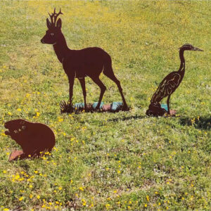 Métal découpé animaux